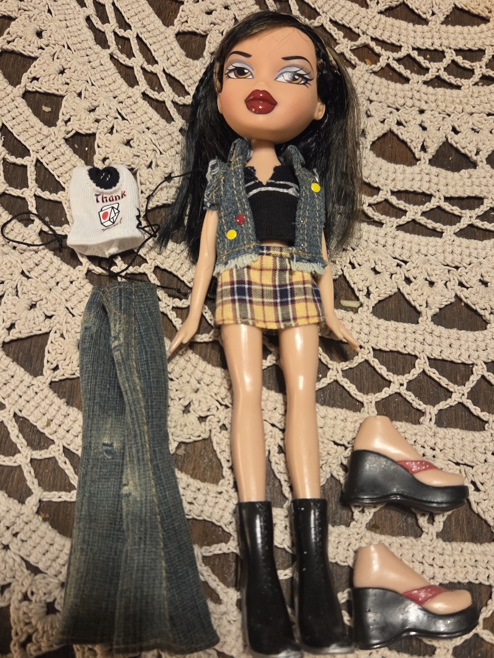 ♡ vintage 2003 MGA bratz doll style it! jade ♡